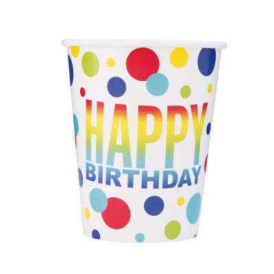 Glass - Rainbow HBD - Balloon Shop