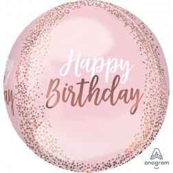 Orbz Happy Birthday Blush - Balloon Shop