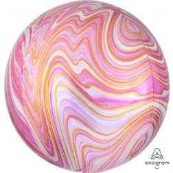 Orbz Pink Marblez - Balloon Shop