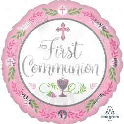 First Communion Pink - Balloon Shop
