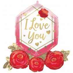 Love You Red Roses - Balloon Shop