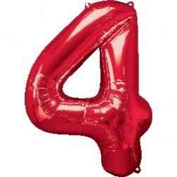 Number 4 - Red
