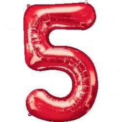 Number 5 - Red