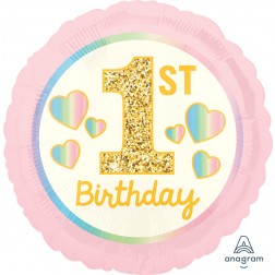 1st birthday girl balloon