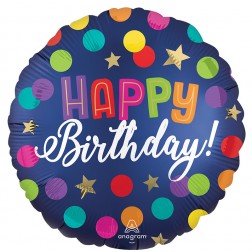 Birthday Blue Confetti