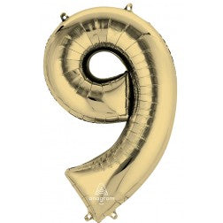 Number 9 - White Gold - Balloon Shop