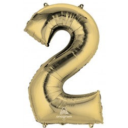 Number 2 - White Gold - Balloon Shop
