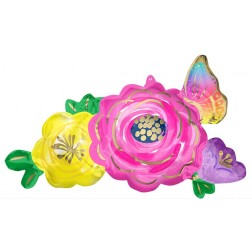 Flowers and Butterfly - Balloon Shop