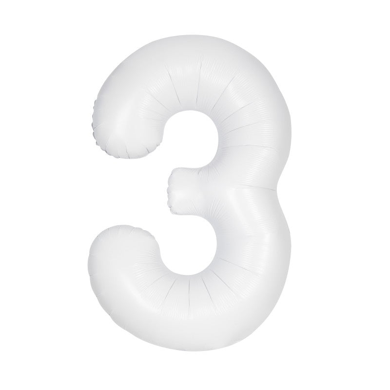 Number 3 - White