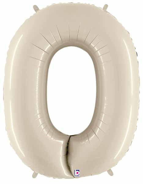 Number 0 - White Sand - Balloon Shop