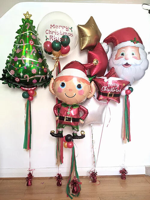 Christmas New Year's Balloons Collection for Festive Celebrations