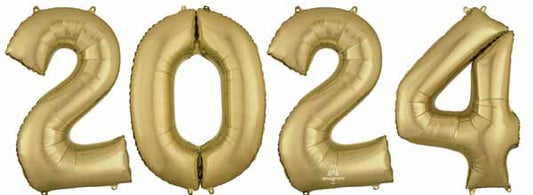 Jumbo Foil Numbers 2024 Gold