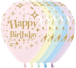 Birthday Pastel Glitter colors Assortment