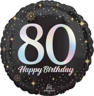 80th Sparkling Birthday Standard