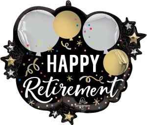 Happy Retirement Gold & Silver