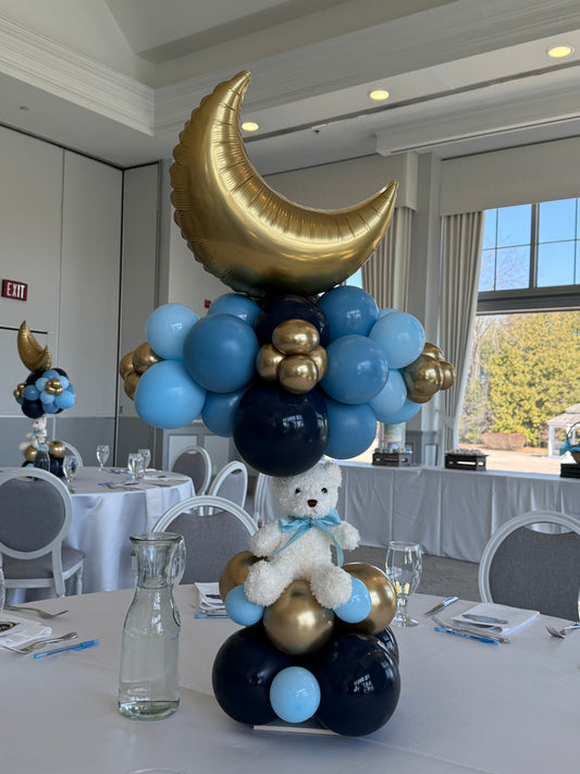 Balloon Table Center Piece Over The Moon