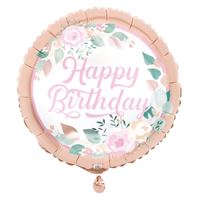 HBD Rose Gold Floral