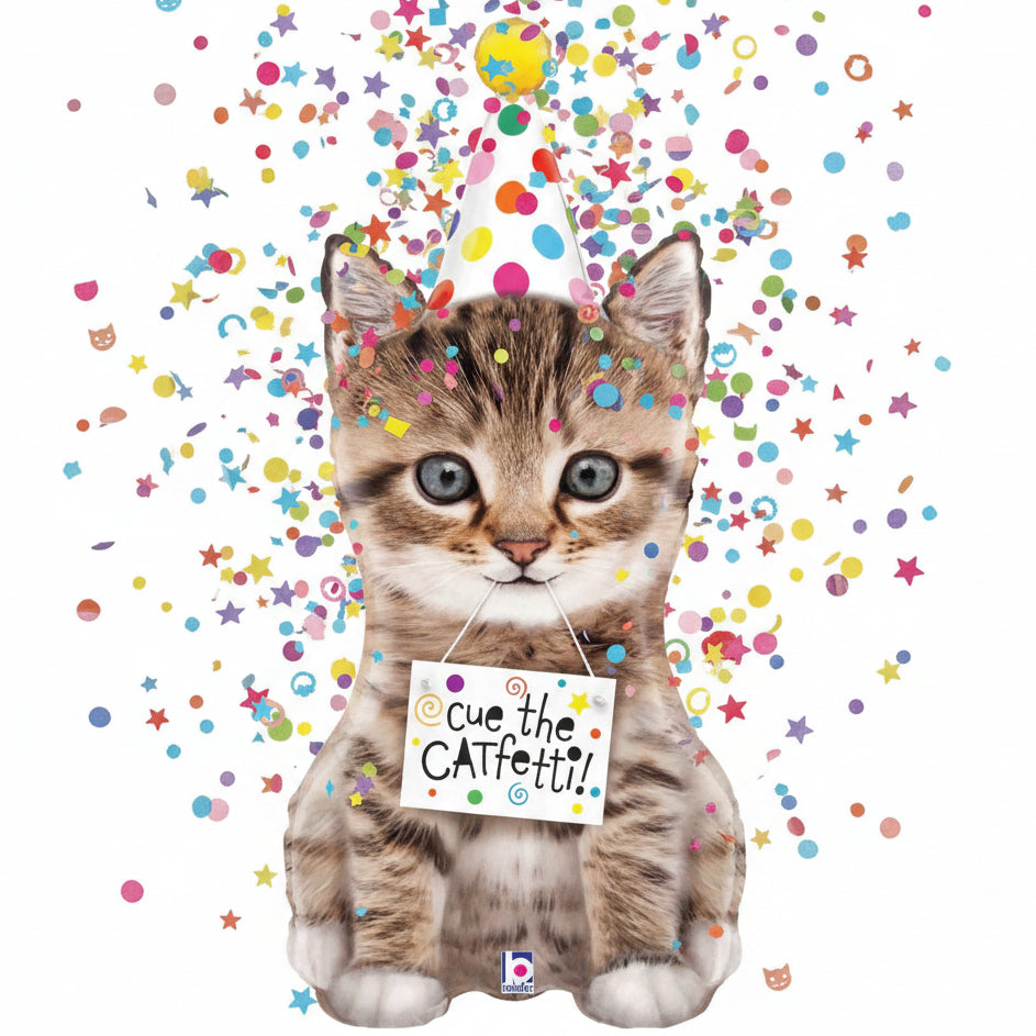 Birthday Cat Jumbo - Balloon Shop