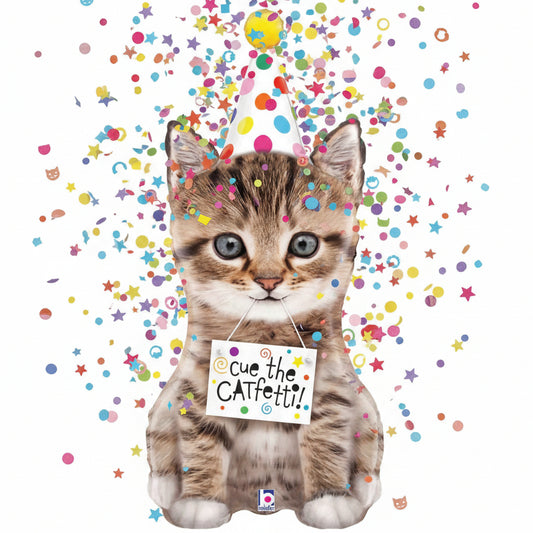 Birthday Cat Jumbo - Balloon Shop