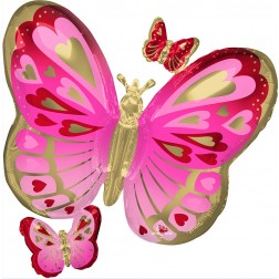 Pink and Gold color Butterfly 