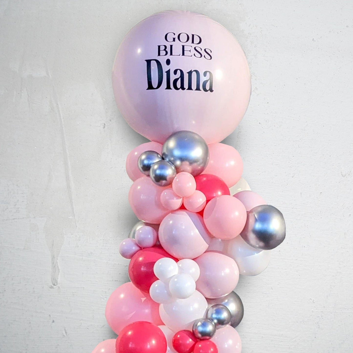 Personalized Organic Style Balloon Column / Free Delivery