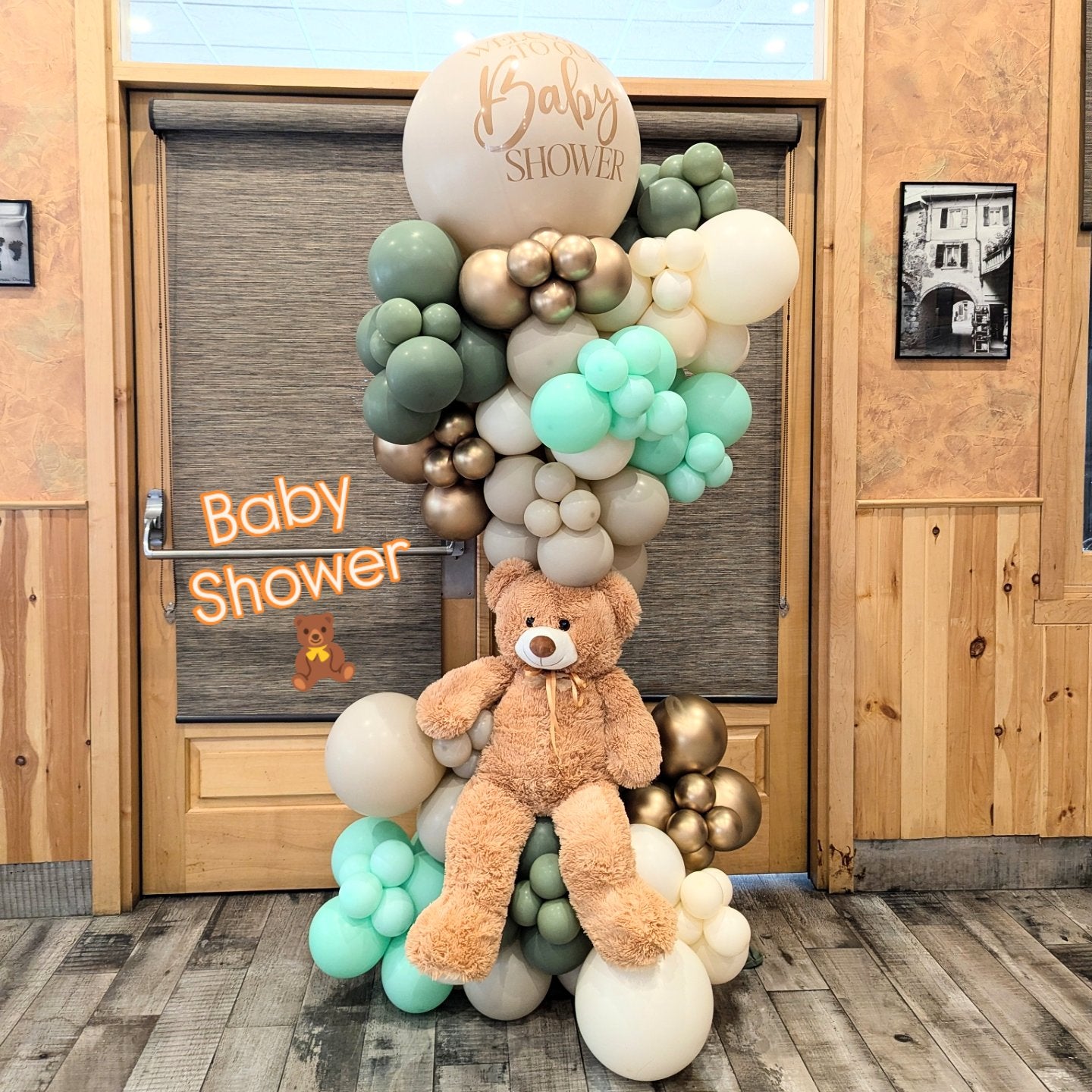Welcome Baby - Teddy Bear Column