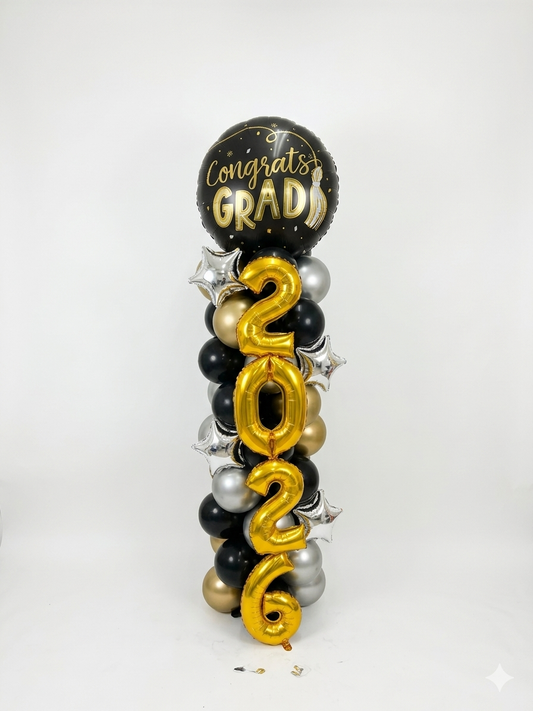 Graduation 2026 Balloon Column