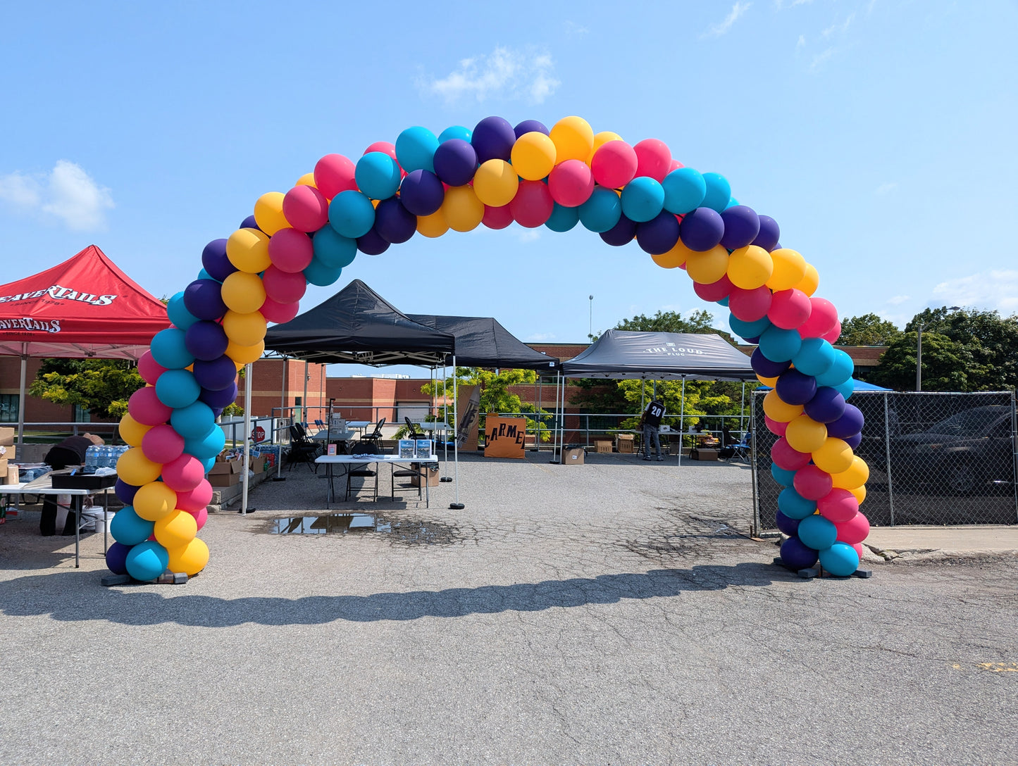 Outdoor Balloon Arch