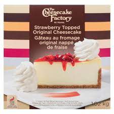 the cheese cake factory strawberry topped original cheesecake
