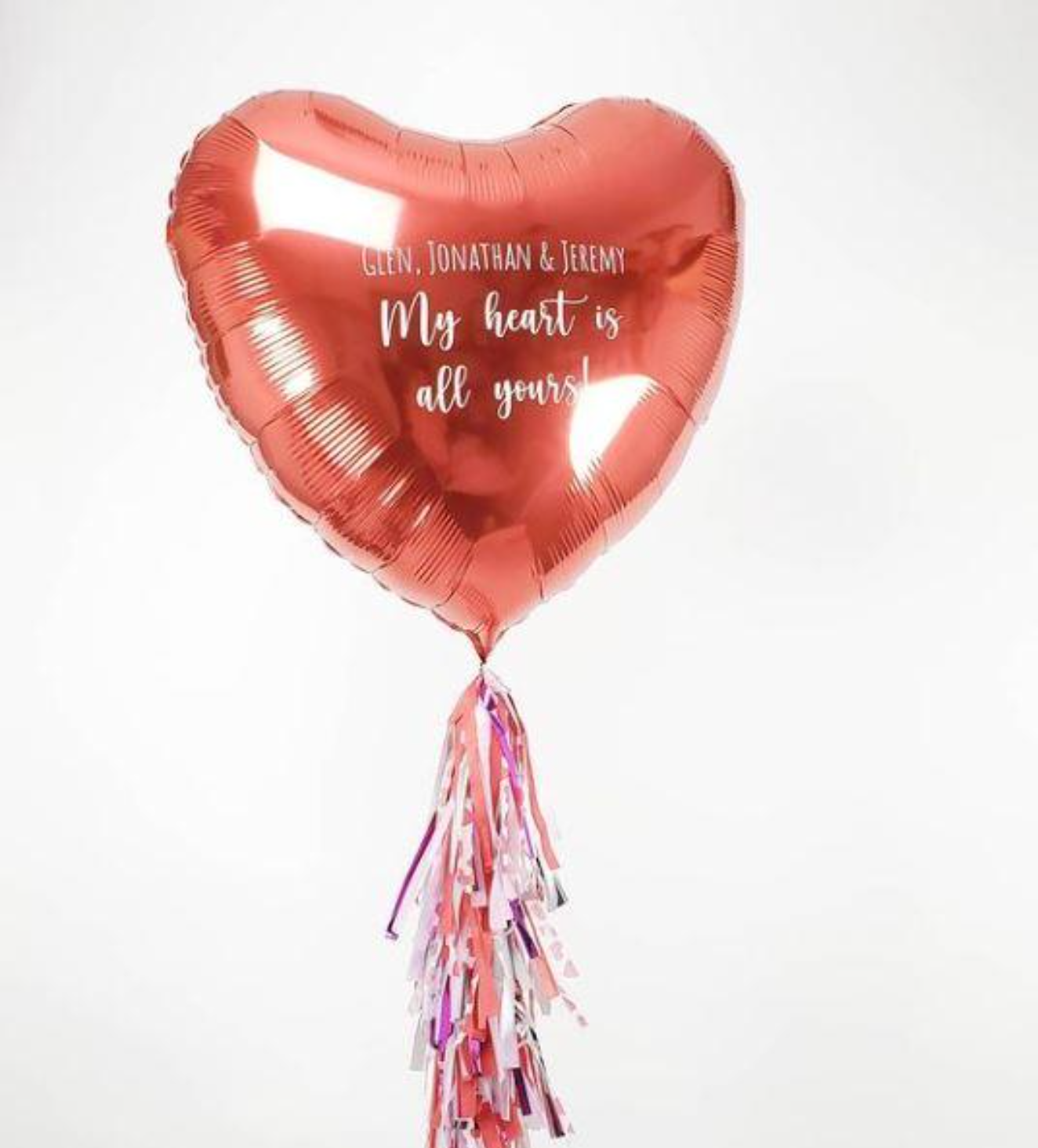 Jumbo Red Heart Personalized