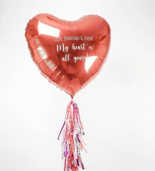 Jumbo Red Heart Personalized