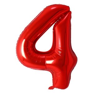 Number 4 - Red