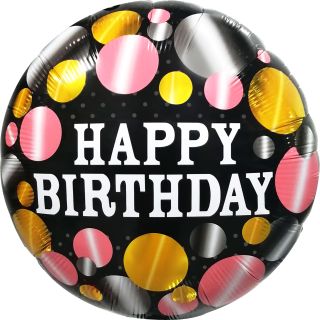 Metallic Polka Dots Birthday