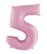 Number 5 - Pastel Pink