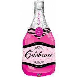 Celebrate Pink Wine Bottle