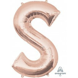 Letter S - Rose Gold