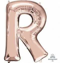 Letter R - Rose Gold