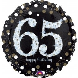 balloon for 65th birthday