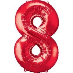 Number 8 - Red