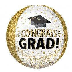 Congrats Grad - Glitter Gold