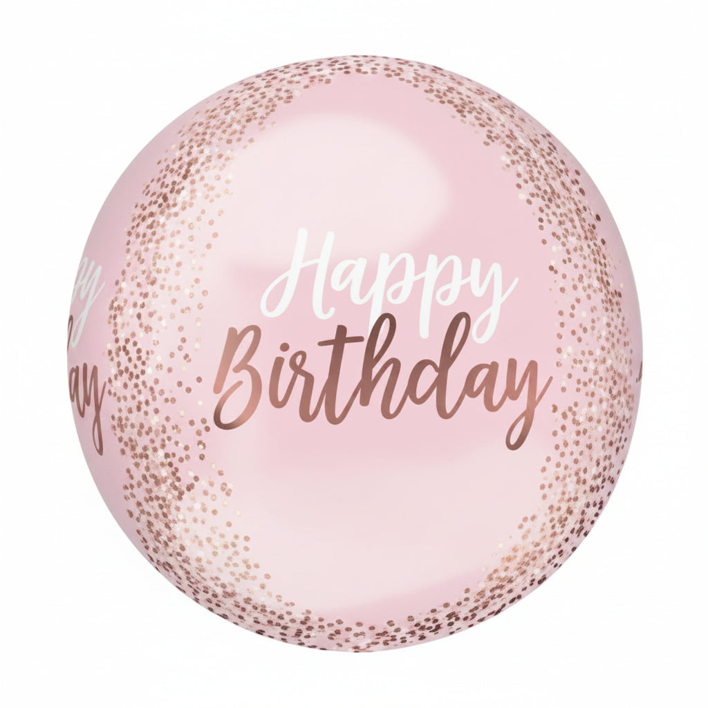 Orbz Happy Birthday Blush - Balloon Shop