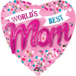 World's Best Mom Jumbo Heart
