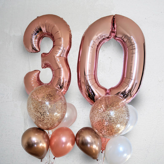 Balloon decoration for her 30th birthday